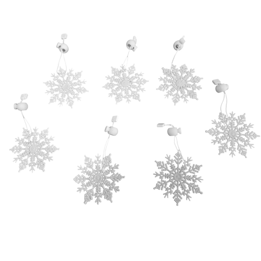 NWOT Black and White Snowflake Winter Holiday Ornaments‎